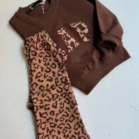 ست دخترانه پلنگی|کفش و لباس بچه|قم, شهید رجایی|دیوار