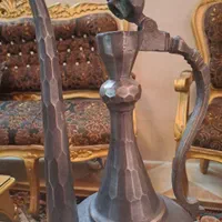 افتابه لگن مسی الماس تراش|کلکسیون اشیاء عتیقه|اصفهان, آبشار|دیوار