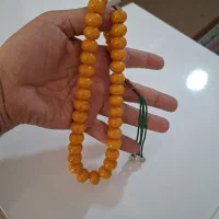 تسبیح کهربا رگه دار|کلکسیون اشیاء عتیقه|خرمآباد, |دیوار