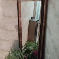 آیینه قدی چوبی و قاب عکس چوبی