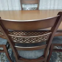 میز نهار خوری 4نفره نو مناسب جهیزیه وآینه کنسول|میز و صندلی غذاخوری|قزوین, |دیوار