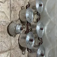 ۵ عدد قابلمه روحی طرح‌دار به همراه یک عدد قوری