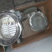 نور افکن و پروژکتور و سر پیچ لامپ دو و سه پایه