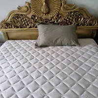 سرویس خواب ۳نفره  تمام چوب اصل با طرح سیمرغ قدیمی