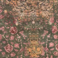 فرش دودوی طوسی ناز گل کد۶۷۶۰جدید ۱۲۰۰شانه|فرش|شیراز, قلات|دیوار