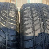 یک جفت لاستیک ۱۴.حدودن ۶۰درصد گل .و.یک تیوپ ۱۴نو