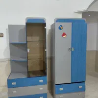 کمد لباس با کتابخانه ۵ کشو