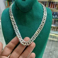 زنجیر نقره مردانه ایتالیایی کارتیه دوبل