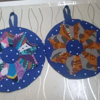 دستگیره تکه دوزی شده