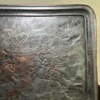 سینی قلم زنی/مجمع مسی|کلکسیون اشیاء عتیقه|تهران, کاج|دیوار