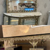 میز تلوزیون و آینه کنسول برنز