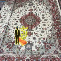 فرش جفت۶متر کریمی۳۰رج اصل آذرشهر (اقساطب دون بهره)