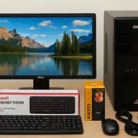 کامپیوتر حرفه ای با مانیتور ۲۲ اینچ