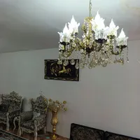دوتا لوستر سنگین بزرگ|لوستر و چراغ آویز|رباط‌کریم, |دیوار