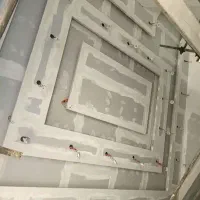 نقاشی کناف ساختمان وکابینت چوبی ممبران