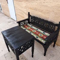 نیمکت دونفره بهمراه میز