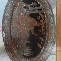 سینی مسی قلمزنی شده