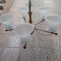 2 عدد لوستر 5 شعله