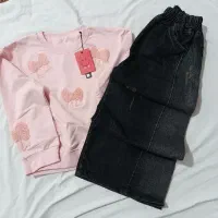 دورس وشلوار لی دخترانه|کفش و لباس بچه|قم, شهرک مهدیه (مدرس)|دیوار