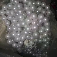 مروارید ریز درشت رنگ استخونی.قزن کت زنانه فلزی