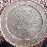 سینی مسی قلم زنی شده