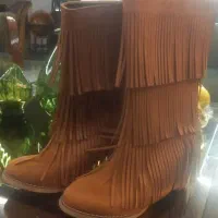 چکمه جیر قهوه ای