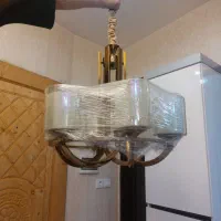 لوستر۶شاخه برنزسالم|لوستر و چراغ آویز|اسلام‌شهر, شهرک قائمیه|دیوار