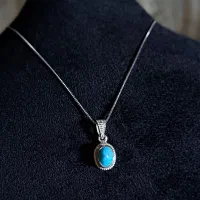 آویز تک فیروزه نیشابور اصل معدن