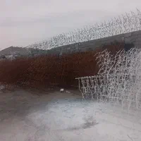 حفاظ دیوار نرده سه شاخ حفاظ روی دیوار بوته ای|خدمات پیشه و مهارت|مشهد, الهیه|دیوار