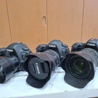 3عدد دوربین 6d mark2 با لنز های 24.105 24.70 50