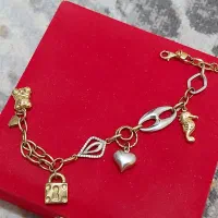 دستبند طلا آویزدار