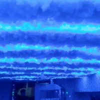 سقف ابری شلنگ نوری زیبایی