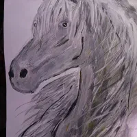 نقاشی اسب کار دست