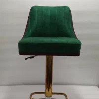 صندلی اپن طلایی مشکی با پایه فلزی و تنظیم ارتفاع|صندلی و نیمکت|کرمان, |دیوار