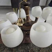 لوستر هشت شاخه و تک شاخه|لوستر و چراغ آویز|ری, هاشمآباد|دیوار