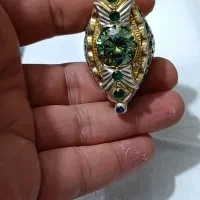 انگشتر نقره فول قلم 106گرم زمرد طلا موزنایت یاقوت|جواهرات|اصفهان, کساره|دیوار