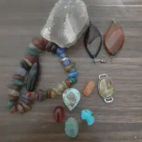 انگشترنقره وتعدادی سنگ عقیق اصل|جواهرات|گرگان, |دیوار