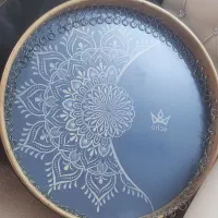 ساز دف برند اکو طرح فلورا مشکی|سازهای سنتی|خرمدره, |دیوار