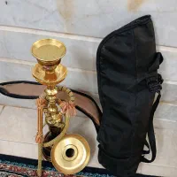 قلیان تنه برنجی طلایی