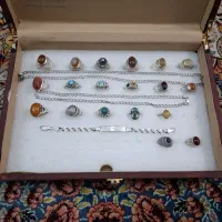 انگشتر عقیق کهنه جواهری