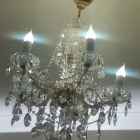 فروش یک جفت لوستر اصل پنج شاخه