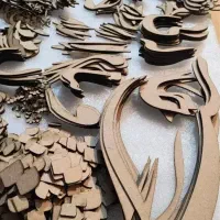 حروف کالیگرافی چوبی