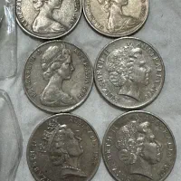 دهعدد سکه بیست پنسی استرالیا یکجا|کلکسیون سکه، تمبر، اسکناس|پرند, فاز ۳|دیوار