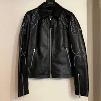 کاپشن چرم مردانه دیزل بلک گلدdiesel black gold