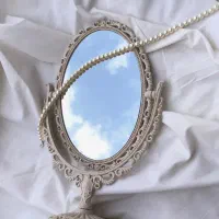 آینه آرایشی رومیزی آنتیک پینترسی