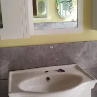 روشویی pvc با آیینه و باکس|لوازم سرویس بهداشتی|قائمشهر, |دیوار