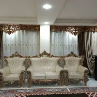 دو عدد پرده سلطنتی نو نو