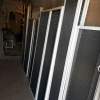 توری کشویی پنجره دوجداره ،بالکن شیشه ای