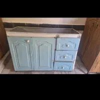 کابینت تمام فلز دو درب و سه کشو