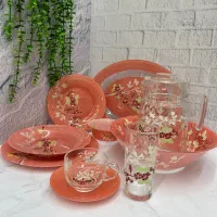 سرویس آرکوپیرکس ۴۶پارچه لومینارک گل فابریک|ظروف سرو و پذیرایی|تهران, شوش (باغ آذری)|دیوار